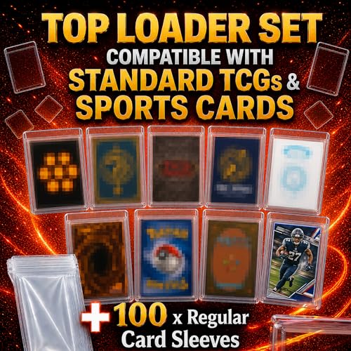 100 Top Loaders and Penny Sleeves Set for Trading Cards - Clear 3x4 in 35PT - Includes Variation of THIS Listing