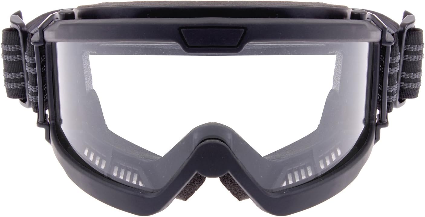 Rothco ANSI Rated OTG Goggles - Anti-Fog Safety Eyewear with UV400 Protection | Black/Clear