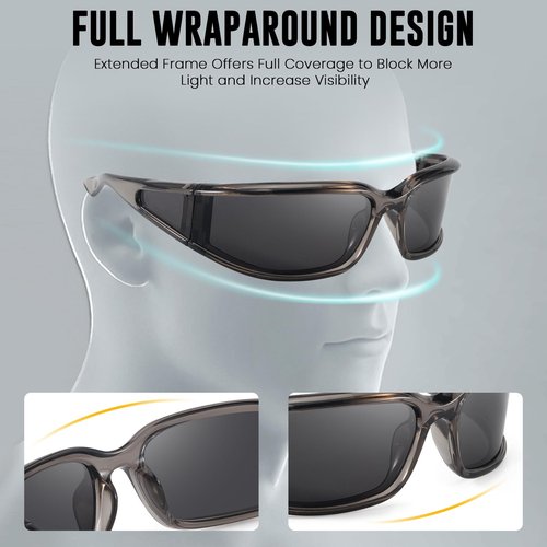 SODQW Polarized Wrap Around Sunglasses for Women UV400 Running Cycling Sports Sun Glasses Trendy 2025 Shades