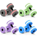 Shappy Water Weight Aquatic Exercise Dumbbells for Pool Macaron Color Aerobics Equipment EVA Foam Dumbbells Aquatic Exercise Equipment Hand Bar(Blue/purple/green/gray,8 Pcs)