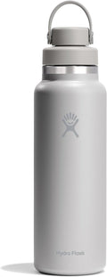 Hydro Flask Water Bottle - Insulated Stainless Steel with Wide Mouth Chug Lid | 40 Oz Tonal Birch Gray