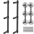 Kipika Weight Plate Storage Rack - Wall Mounted Weight Plate Holder, 3-Peg Heavy-Duty Steel Organizer for Olympic Plates, 1200lb Capacity, Space-Saving for Home Gym