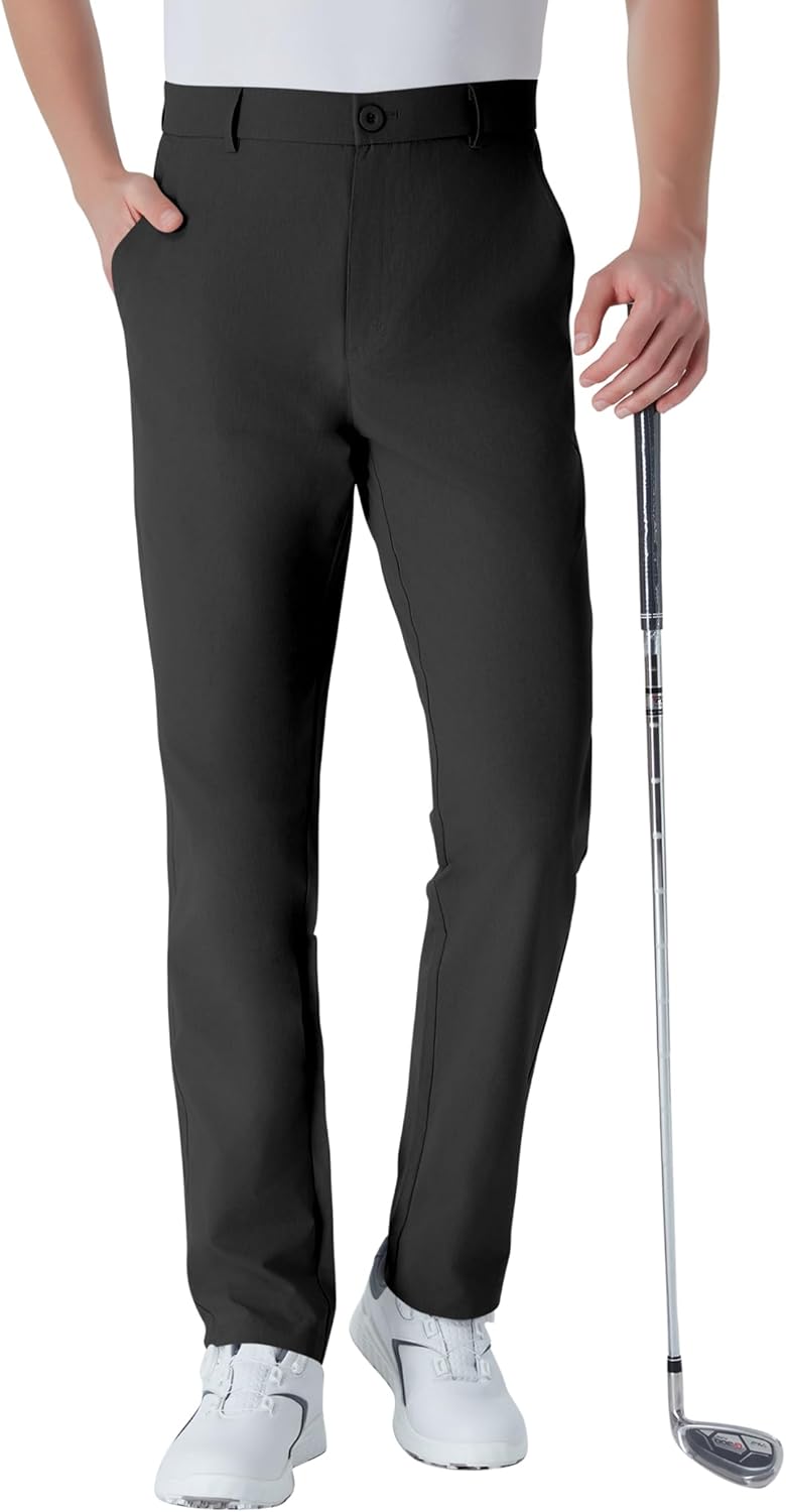 Regine Switzerland Men's Tall Golf Pants - Lightweight Quick-Dry Casual Trousers with Pockets | Sizes 32-38