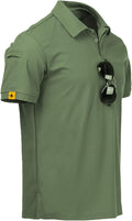 ZITY Men's Polo Shirt - Short Sleeve Tactical Golf Tee for Casual Athletic Wear | Stylish Collared Design