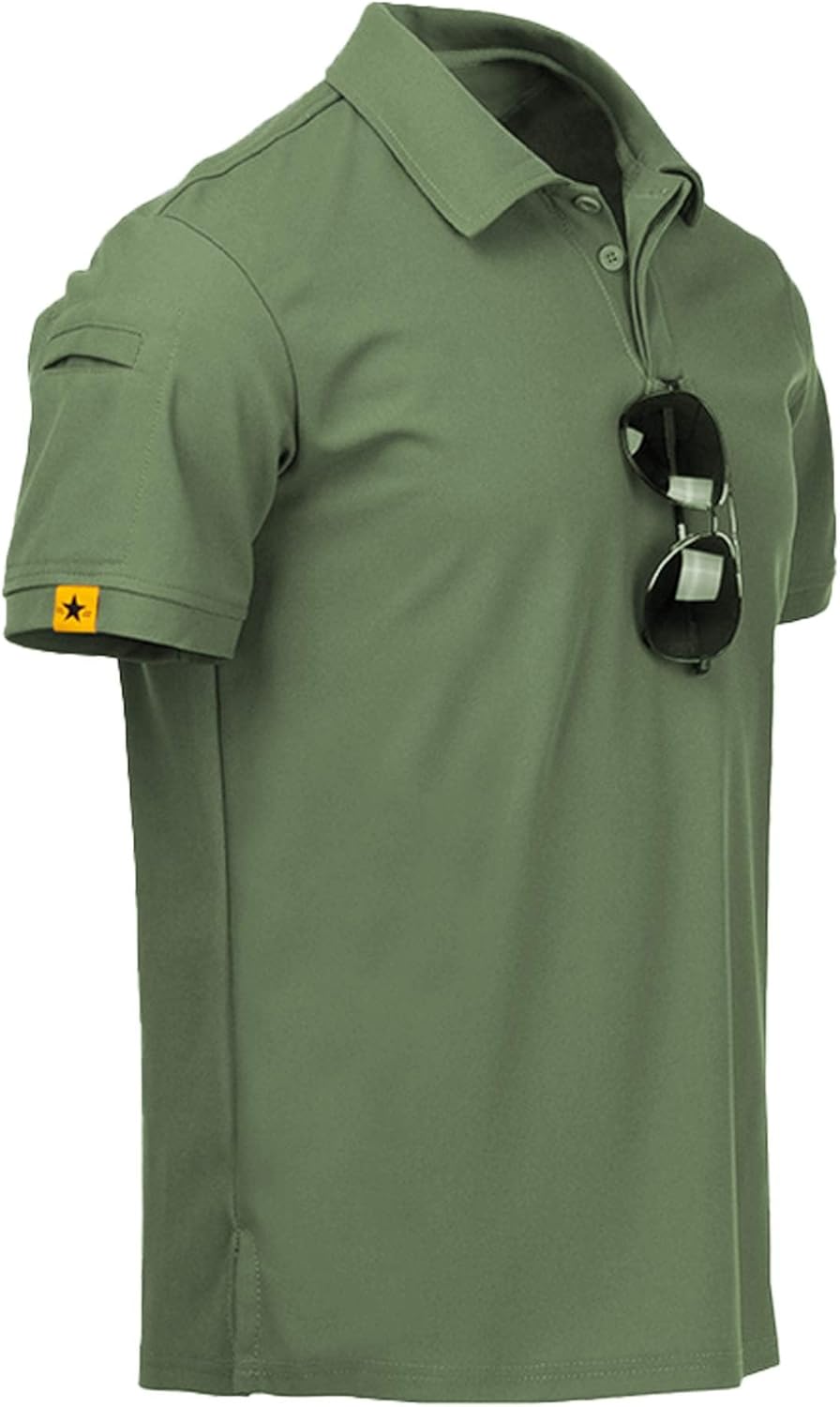 ZITY Men's Polo Shirt - Short Sleeve Tactical Golf Tee for Casual Athletic Wear | Stylish Collared Design