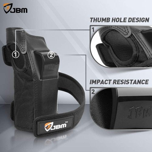 JBM Knee Pads, Elbow Pads & Wrist Guards Set - Protective Gear for Inline Skating & Skateboarding