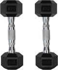 RitFit Rubber Coated Hex Dumbbell Set - 5-780LB for Home Gym | Anti-Slip Knurled Handle & Heavy-Duty Rack