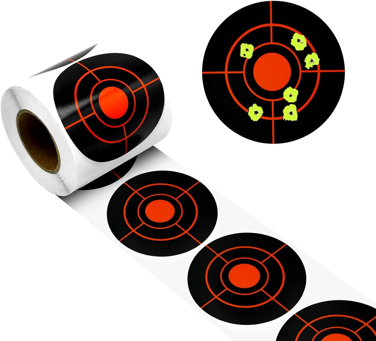 Splatter Targets - 3" Self-Adhesive Shooting Targets for Airsoft, Rifle & Pistol Practice