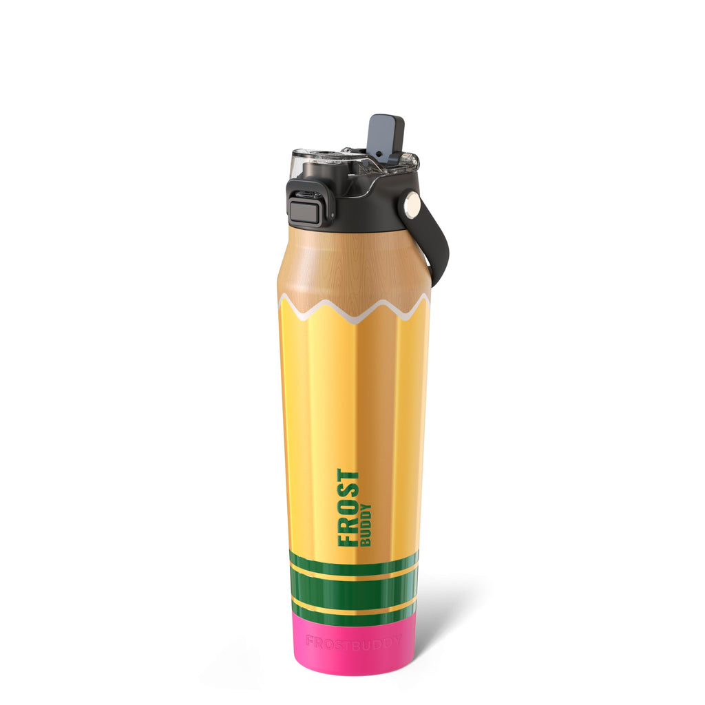Frost Buddy 32oz Insulated Water Bottle with Straw & Chug Lid | Leak-Proof Stainless Steel | 24-Hours Cold | Sweat-Proof, Cup Holder Friendly | Ideal for Gym, Travel, Sports & Everyday Hydration