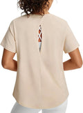 Baleaf Women's Yoga Shirts - Open Back Workout Tops with UPF 50+ Protection | Athletic Gym T-Shirt