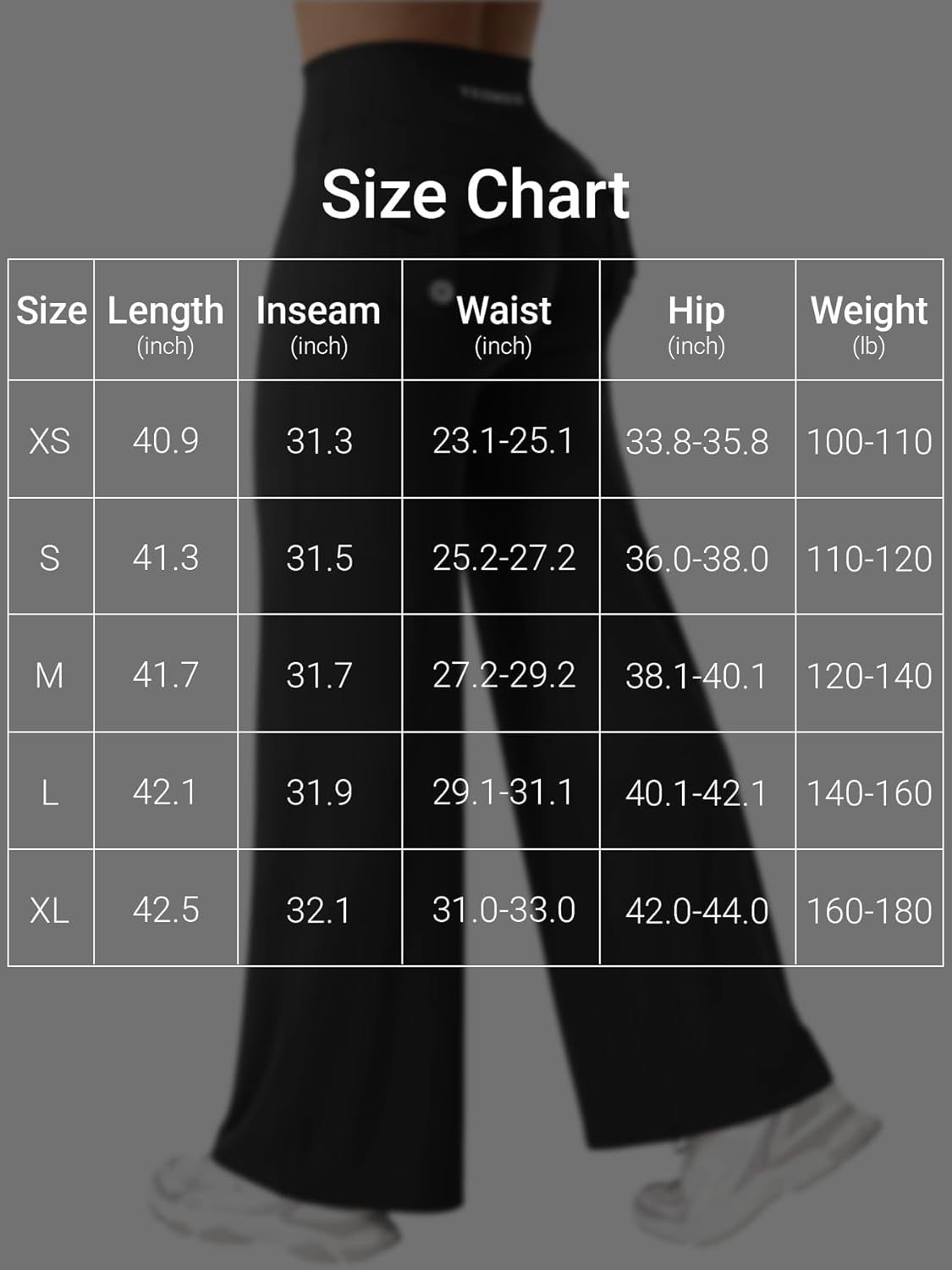 YEOREO High Waist Cargo Leggings for Women - Straight Leg Design with Pockets & No Front Seam
