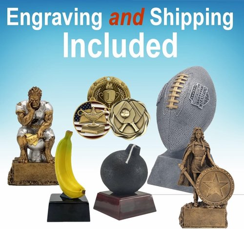 Decade Awards Metal Cup Trophy - Engraved Corporate Love Award | Gold or Silver (10-14.5 Inch Tall) - Customize Today
