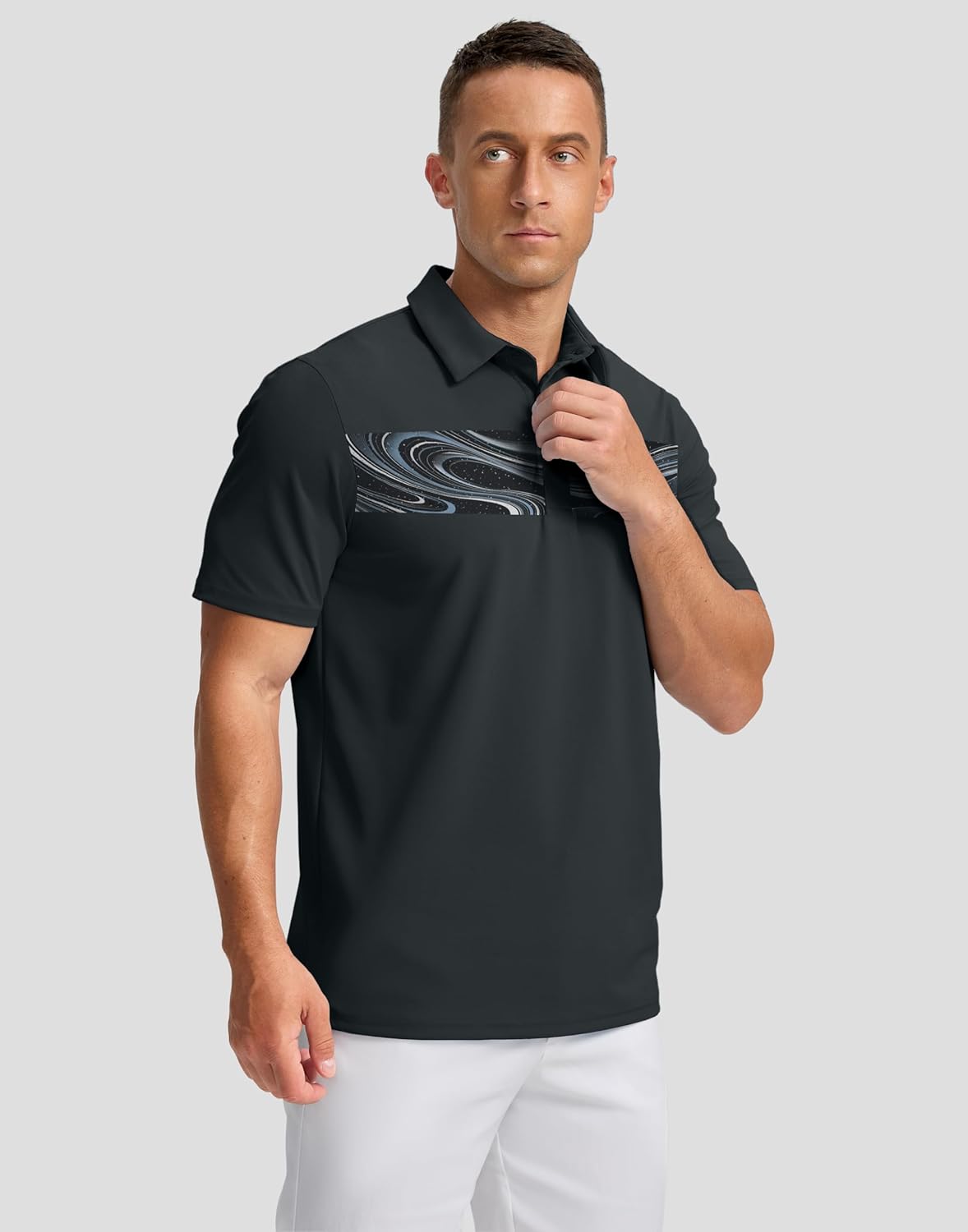 Skiennix Men's Golf Shirts - Dry Fit Moisture-Wicking Performance Polo | Short Sleeve Casual Athletic Wear