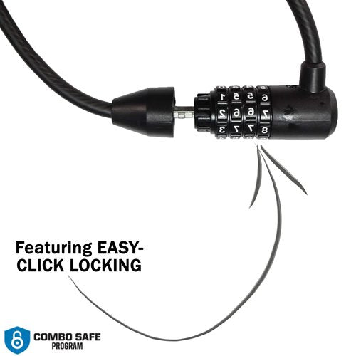 Kryptonite KryptoFlex Bike Lock Cable, 5FT Long 8mm Thick Braided Steel Cable Anti-Theft Security Lock for Outdoor Equipment, Combination/Key Bike Lock