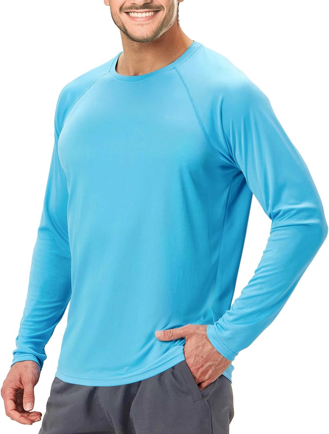 Skiennix Men's Swimming Shirt - Short Sleeve UPF 50 Quick Dry Rash Guard for Fishing & Running