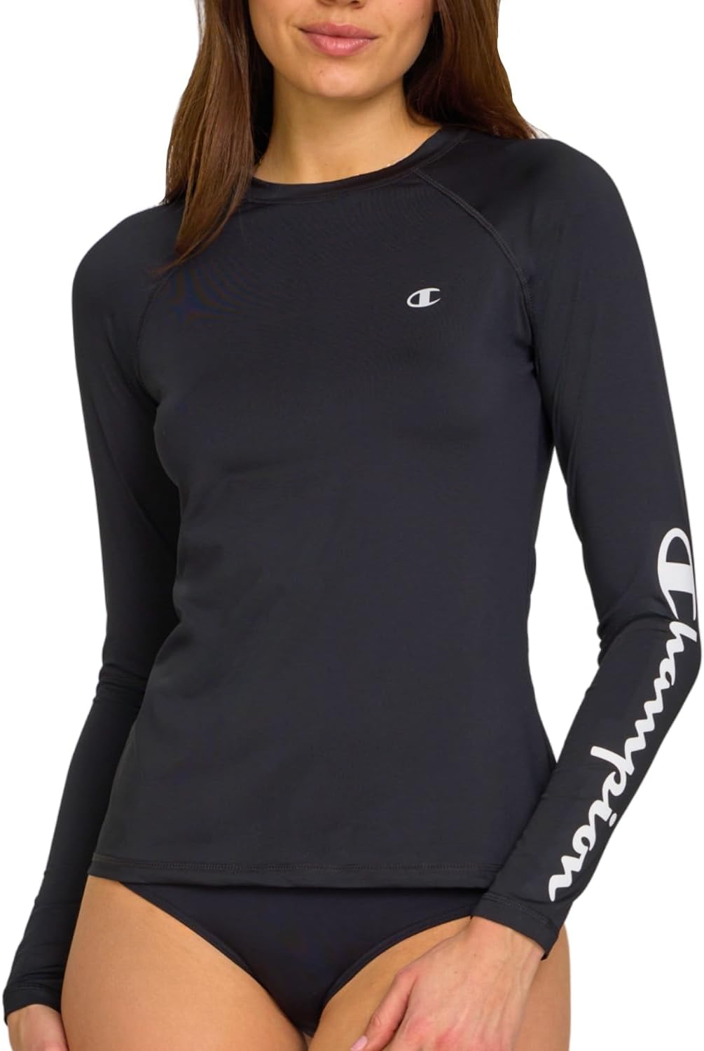 Champion Women's Rash Guard - Long Sleeve Swim Shirt with UPF 50+ UV Protection