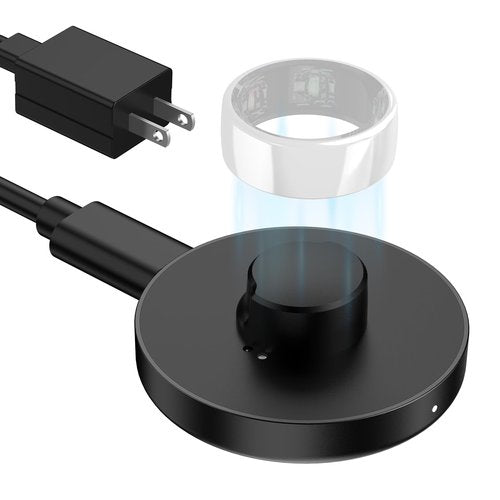 Underhub Compatible with Oura Ring Gen (Size 9) Charger Fast Charging Dock with Infrared Sensing, Auto Stop Protection, Indicator, Non-Slip Base, Charger for Smart Ring Includes 59 Inch USB-C Cable
