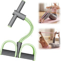 Pedal Resistance Bands - 2026 Upgrade Multifunction Tension Rope for Full Body Workout | Green