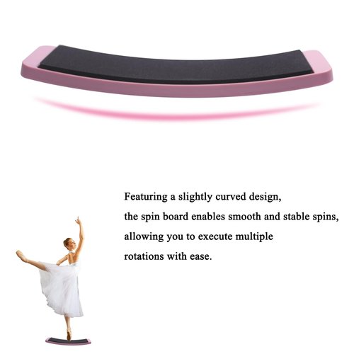 Rectangular Turning Boards for Dancers - Pink Pirouette Board for Skater - Improve Your Turns, Balance, and Stability Home Dance Equipment