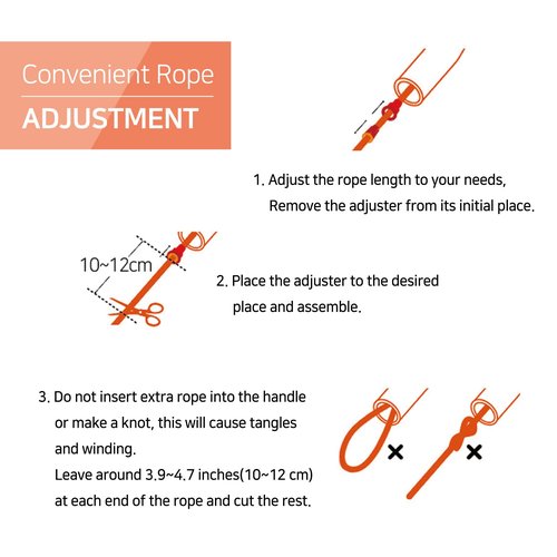 Skipping Rope for Men and Women - Speed Exercise Jump Rope for Fitness Training Workout for All Ages and Gender - Lightweight and Adjustable Cable, Great for Cardio, Boxing, CrossFit, Made in