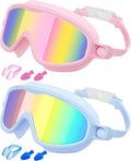Rantizon Kids Swimming Goggles - Anti-Fog & UV Protection | Leak-Proof Wide View for Ages 3-14