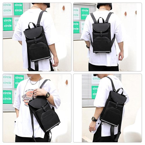 Elolicu Skateboard Backpack Bag, Foldable Carrier Travel Skateboard Bag Regular Skateboard Longboard Bag Adjustable Shoulder Straps for Electric Skateboard Universal Street Trend Girls and Boys