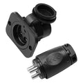 70A Trolling Motor Plug & Receptacle for 2/3-Wire Systems, 12V-48V Marine Power Connector