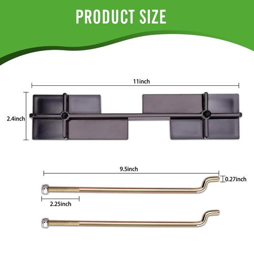 10L0L Battery Hold Down Retainer Plate and Rods Kit with Nuts for EZGO TXT 1994-up Gas and 36 Volt Electric Golf Cart, OEM 70045-G01, 01101-G01