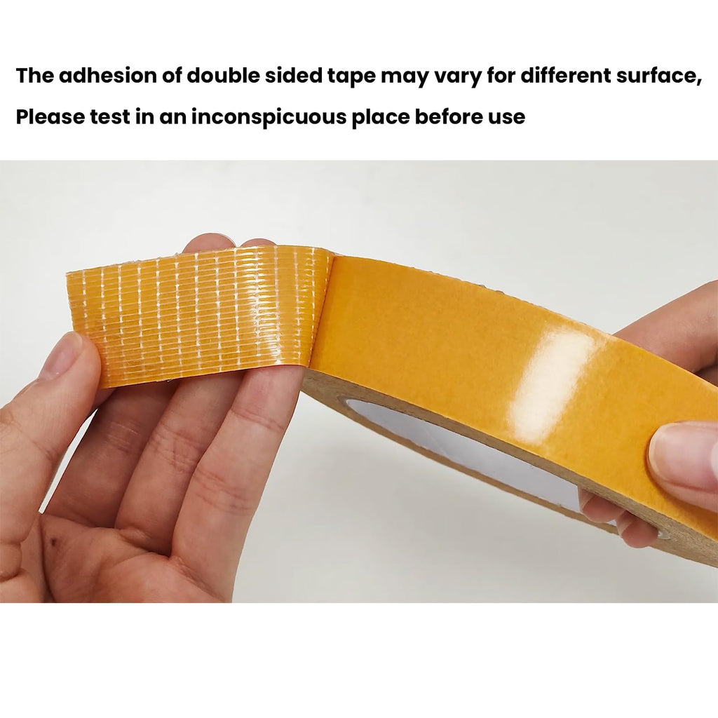 Birllaid Double Sided Fabric Tape Heavy Duty,Double Stick Carpet Tape,Fabric Tape Multifunctional Double Sided 1inch/2inchx33FT10m High Stickness Strong 2 Sided Tape 2 Rolls