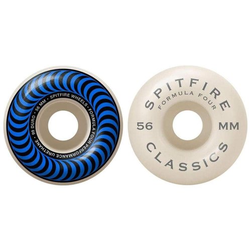 Spitfire Skateboard Wheels F4 Classics 99A Blue/White 56mm