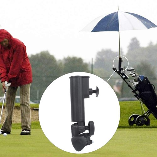 Fabater Cart Umbrella Holder, Outdoor Universal Trolley Umbrella Holder, Cart Stroller Attachment with Clamp, Umbrella Clip Mounting for Fishing Beach Chair Wheelchair