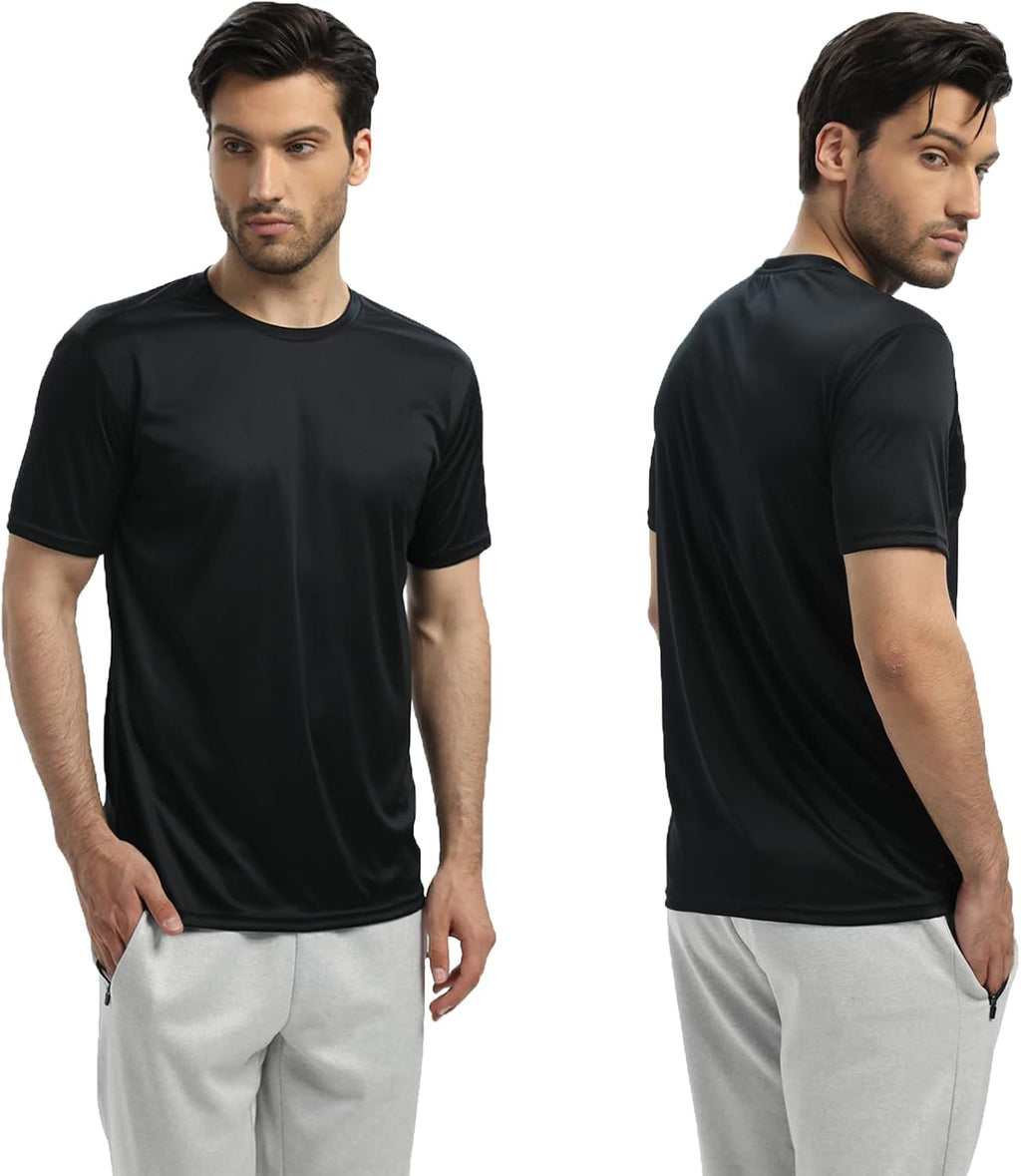 Skiennix Men's Quick Dry T-Shirts - Lightweight Short Sleeve Workout Tops | 5/6 Pack for Gym & Running