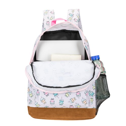 AEROPOSTALE Upgraded Fieldtrip Backpack for Girls - Womens Bag for Everyday Use, Daypack for Travel (Boba Party)