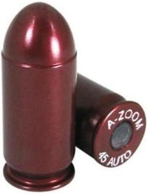 Azoom .45 ACP Snap Cap - Durable Red Training Dummy Rounds for Safe Dry Fire Practice