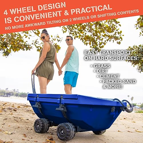 GoSports Cuddy Crawler Cooler Navy - 40 QT Amphibious Floating Cooler & Dry Storage