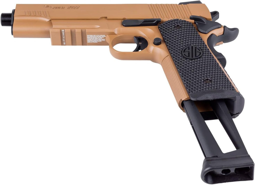 Sig Sauer 1911 Emperor Scorpion Air Pistol - 4.5mm CO2-Powered Semi-Auto with 17rd Magazine