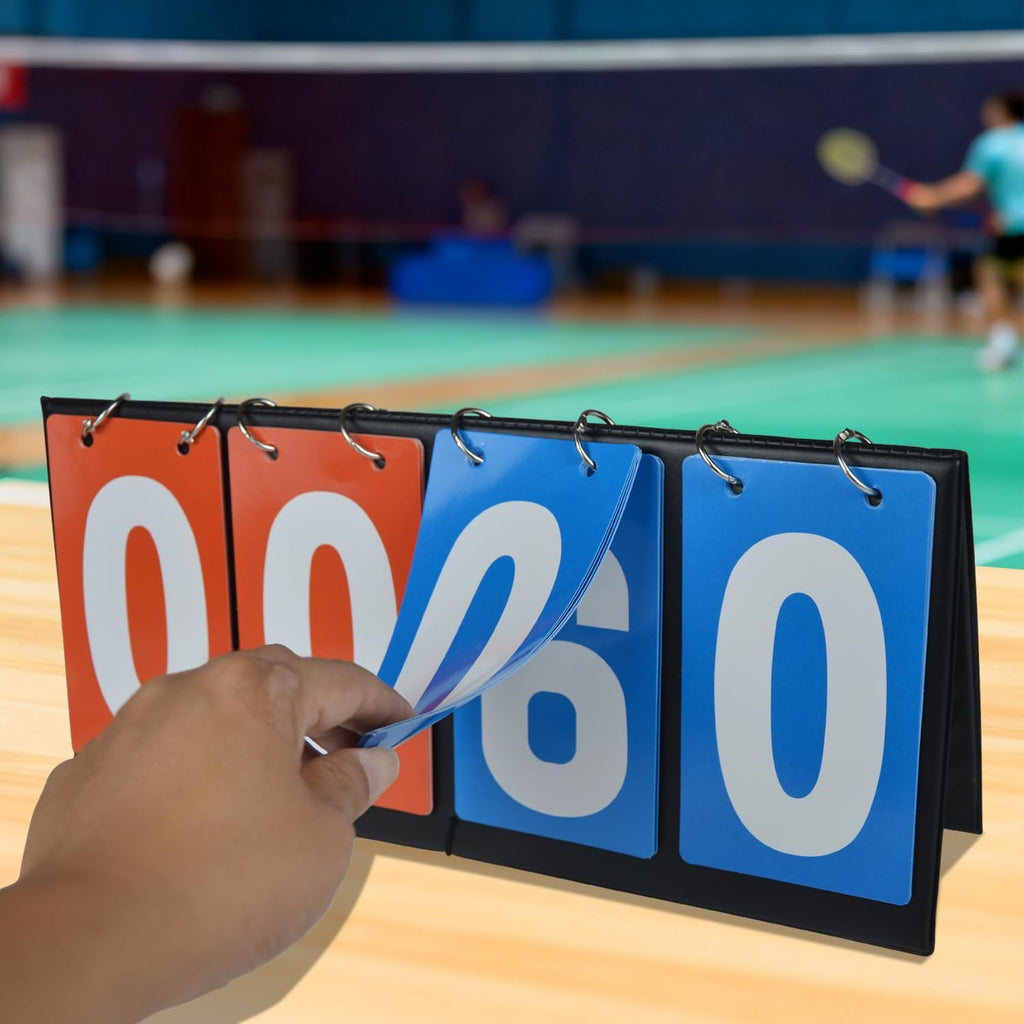Scoreboard | 1 Pack Baseball Scorebook with 4-Digital Score Keeper for Basketball, Volleyball & Tennis