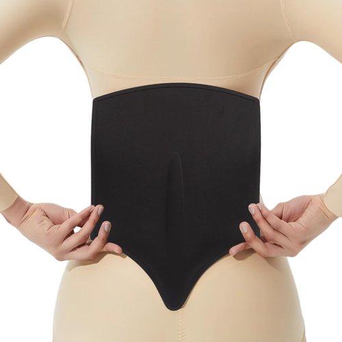 Lumbar Molder Liposuction Back Board, Foam Abdominal Compression Garment Back Lipo Board for Liposuction Recovery and BBI Post Surgery (Black)
