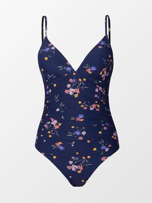 CUPSHE Women's One Piece Swimsuit - Tummy Control V-Neck Bathing Suit for Flattering Fit