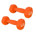 Balelinko Home Gym Equipment Workouts Strength Training Weight Loss Pilates Weights Yoga Sets Free Weights for Women, Men, Seniors and Youth, 6LB Orange