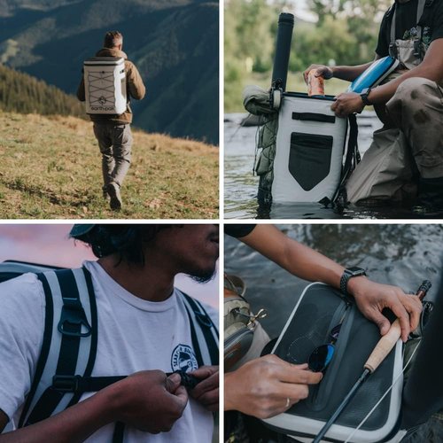 Earth Pak Insulated Backpack Cooler - Holds 24 or 35 Cans for 72 Hours | 100% Waterproof Design for Outdoor Adventures
