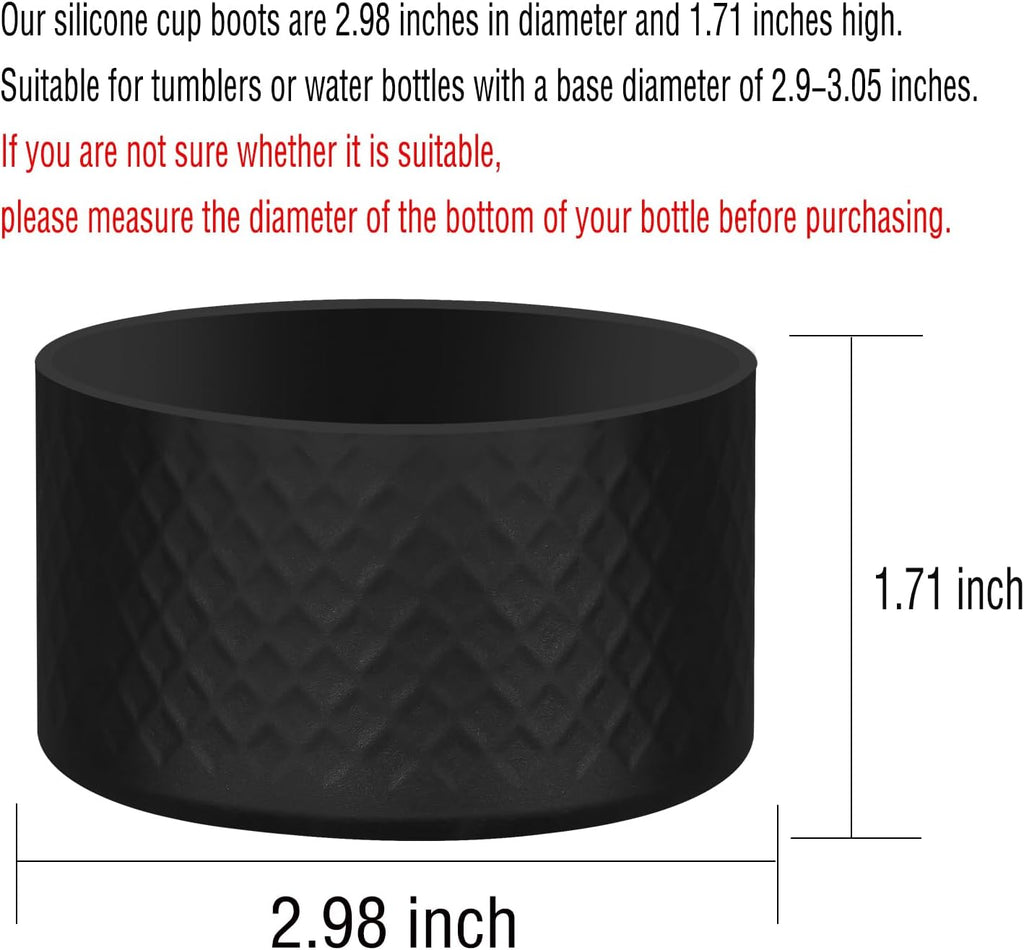 Stanley Silicone Boot - Durable Cup Boots for 40oz, 30oz, & 20oz Tumblers | Black Accessories