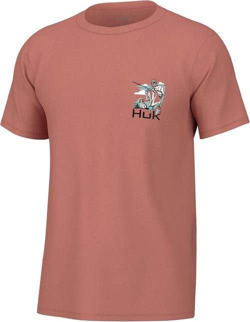 HUK Men's Fishing Tee - Performance Short Sleeve | Quick-Dry Graphic Design
