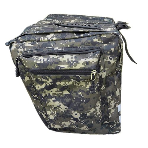 HUIOP Bike Rack Bag, Bicycle Rear Seat Bag Cycling Bike Rack Double Pannier Bag Grocery Storage Carrier Bag Pack