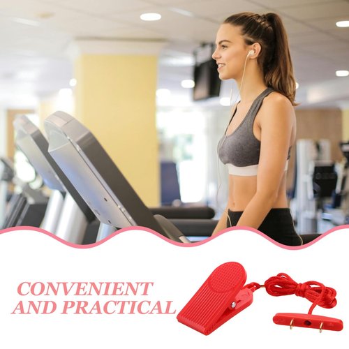 VANZACK 1pc Treadmill Emergency Stop Key Dual Insert Design Compatibility for Fitness Equipment Reliable Safety Mechanism for Running Machines Essential Treadmill Accessory