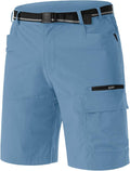 TACVASEN Men's Quick-Dry Cargo Shorts - Water-Resistant Casual Golf & Hiking Wear
