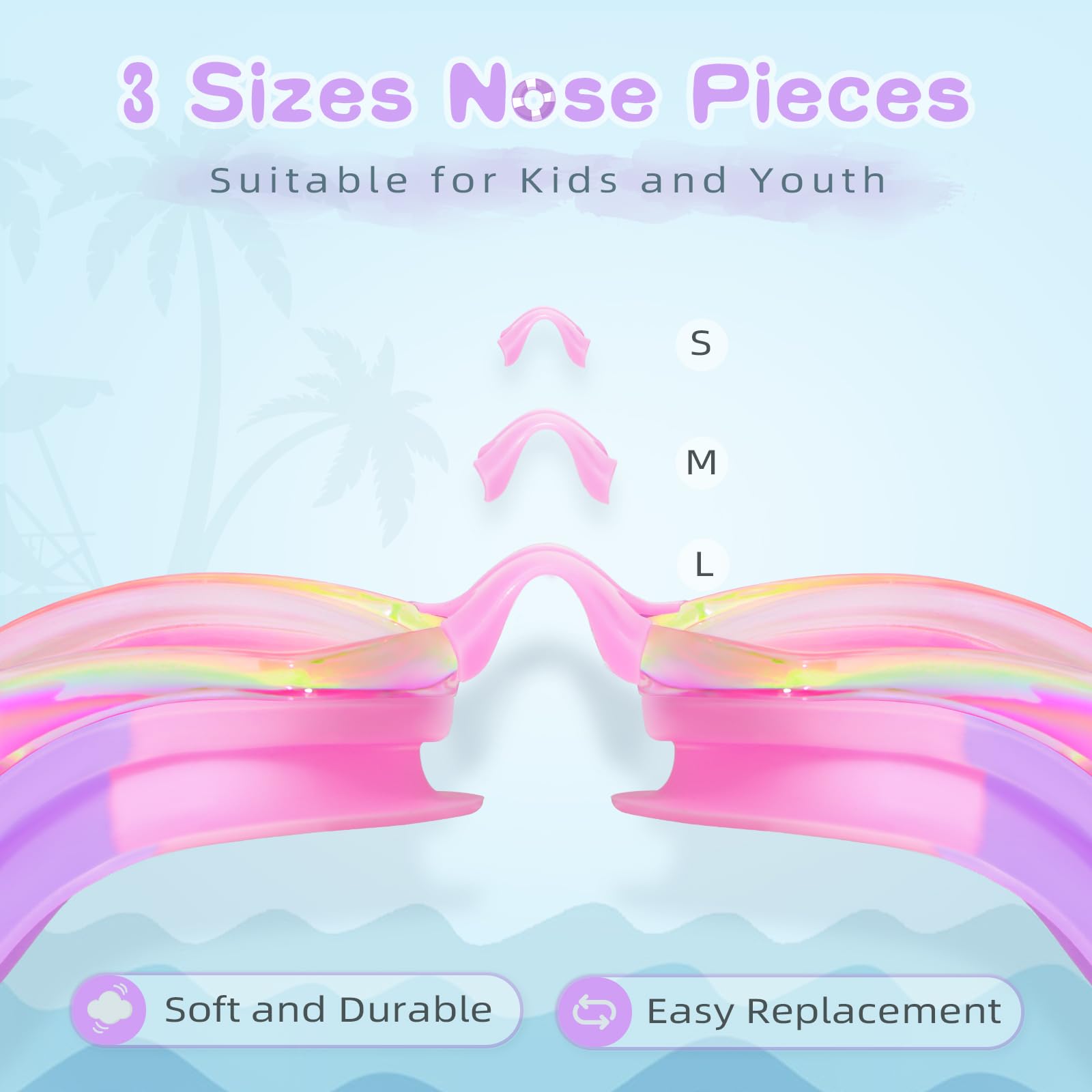 Freela 2 Pack Swim Goggles for Kids 6-14 5-7 4-7 3-6 3-5 Anti Fog UV Protection Soft Silicone Toddler Boys Girls Clidren Goggles Waterproof No Leaking Clear Swimming Goggles Beach Water Pool Goggles