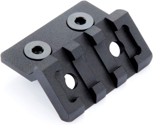 LEGEED Picatinny Rail Mount - Offset Light/Optic Compatible with M-LOK | 3-Slot Design