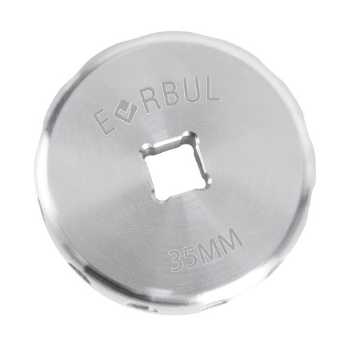 EVRBUL 1-3/8" Motorcycle Front Fork Cap Nut Socket Tool, 35mm 6 Hex Flat Socket Compatible with Harley Sportster Big Twin Motorcycle