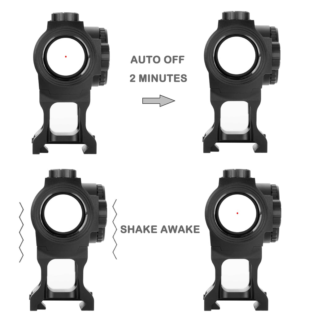 ohhunt FB O1 3 MOA Red Dot Sight Motion Awake Closed Red Dot Sight 1000G Shockproof IPX67 Waterproof